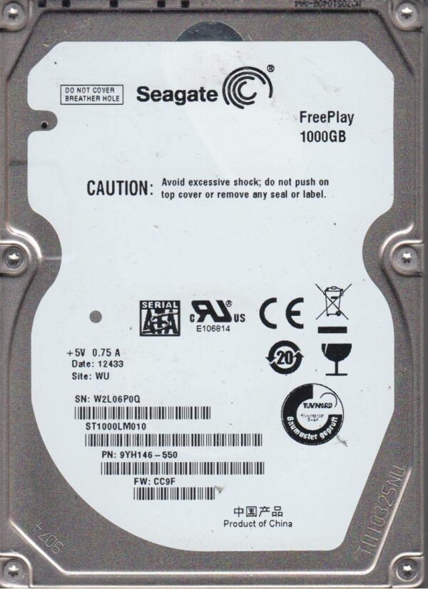 1TB Seagate FreePlay ST1000LM010 SATA 2.5 Notebook Hard Drive (Renewed) - Image 2