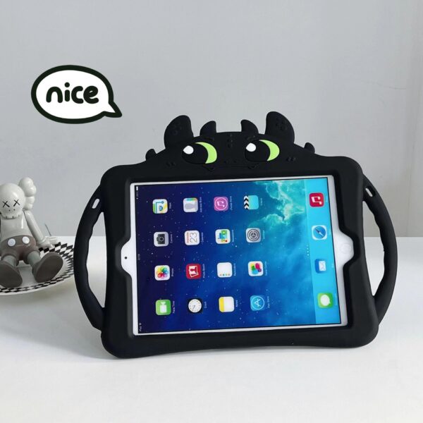 Compatible IPA d 10.2 Case for IPA d9/8/7Generation Case (2021/2020/2019),Cartoon Cute Shockproof with Bracket,The Best Gift for Teenagers (Black) - Image 5