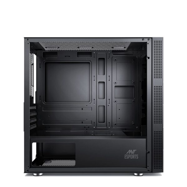 Ant Esports Elite 1000 PS Mid-Tower Computer Case/ Gaming Cabinet - Black | Supports M-ATX, ITX with Pre-Installed 1 x 120mm Black Rear Fan - Image 6