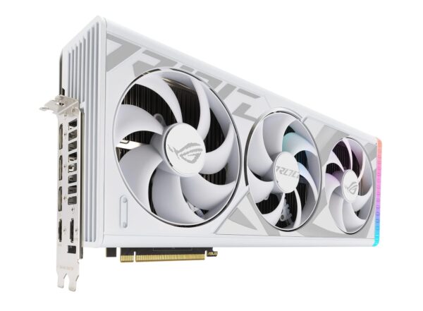 ASUS ROG Strix GeForce RTX™ 4090 White OC Edition Gaming Graphics Card (PCIe 4.0, 24GB GDDR6X, HDMI 2.1a, DisplayPort 1.4a) (Renewed) - Image 3