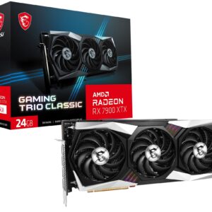MSI Gaming Radeon RX 7900 XTX Gaming Trio Classic 24G 384-Bit HDMI/DP Torx Fan 4 AMD RDNA 3 Graphics Card (RX 7900 XTX Gaming Trio Classic 24G) (Renewed)
