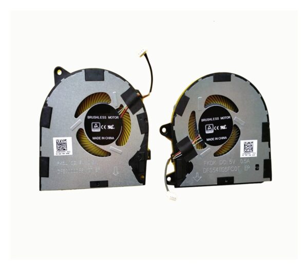 HAZEK New Laptop CPU Cooling Fan Compatible for Lenovo Yoga 730-15IKB FKDL DFS2000058M0T FKDK DFS541105FC0T Catholic(Pairs)