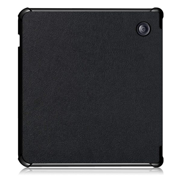 Kobo Libra H2O Flip Cover, Heavy Duty Folding Hard Kid Proof Cover PU Ultra Slim Smart Case with Auto Wake Up/Sleep Protection Shell Shockproof for Kobo Libra H2O 7.0 2019 Tablet PC (Black) - Image 3