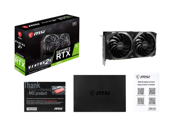 MSI Gaming RTX 3070 8GB GDRR6 Graphics Card GeForce RTX 3070 VENTUS 2X OC - Image 6