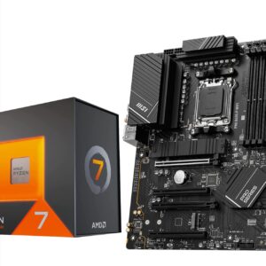 INLAND Micro Center AMD Ryzen 7 7800X3D 8-Core16-Thread Desktop Processor with MSI PRO B650-P WiFi ProSeries Motherboard (AMD AM5, ATX, DDR5, PCIe 4.0)