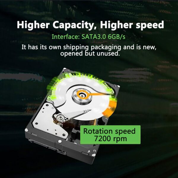 Seagate Skyhawk 12TB Video Internal Hard Drive HDD-3.5 Inch SATA 6Gb/s 7200PRM 256MB Cache for DVR NVR Security Camera System with Rescue Services (ST12000VX0017/0007) (Renewed) - Image 3