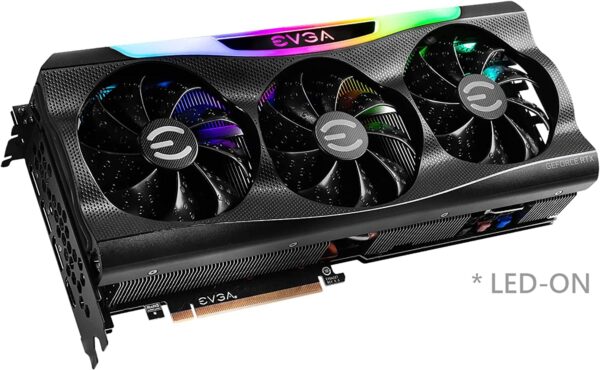 EVGA GeForce RTX 3090 FTW3 Ultra Gaming, 24GB GDDR6X, 10496 CUDA Cores, 1800MHz Boost Clock, 3x Fans, ARGB LED, Metal Backplate, PCIe 4, HDMI, DisplayPort, Desktop Compatible - Image 5