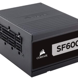 Corsair SF Series, SF600, 600 Watt, SFX, 80+ Platinum Certified, Fully Modular Power Supply (Renewed)