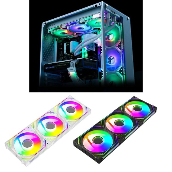 High Performances 360mm Case Fan 4Pin ARGB Fan for Computer Case Noiseless Cooling Solution Effective Heat Dissipation Water Cooling 360mm Fan - Image 3