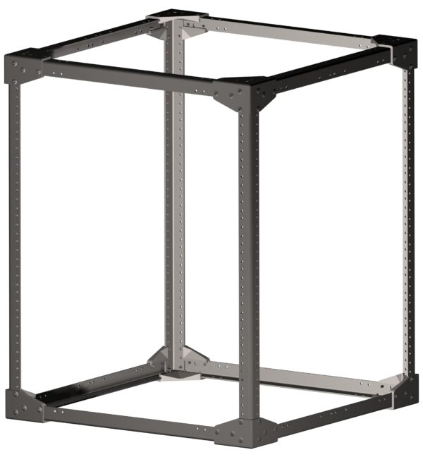 4U x 13 Deep Aluminum Rack Mount Kit, 10-32 Tapped Screw Holes