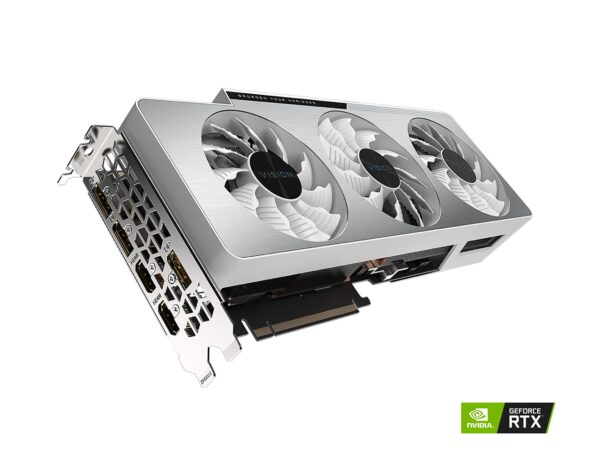 GIGABYTE GeForce RTX 3080 Vision OC 10G (REV2.0) Graphics Card, 3X WINDFORCE Fans, LHR, 10GB 320-bit GDDR6X, GV-N3080VISION OC-10GD REV2.0 Video Card (Renewed) - Image 2