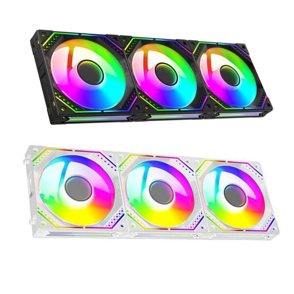 High Performances 360mm Case Fan 4Pin ARGB Fan for Computer Case Noiseless Cooling Solution Effective Heat Dissipation Water Cooling 360mm Fan - Image 2