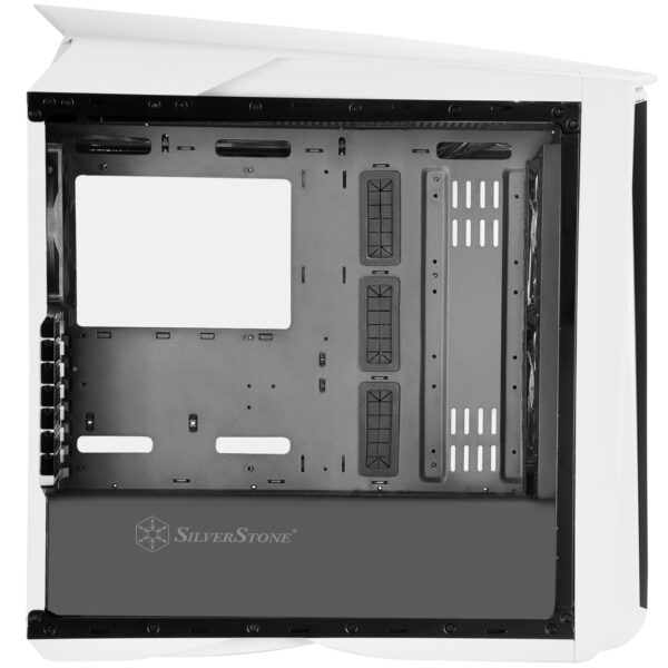 SilverStone SST-PM01WA-W - Primera Midi Tower ATX Gaming Computer Case, Silent High Airflow Performance, with Window, Blue LED, white - Image 5