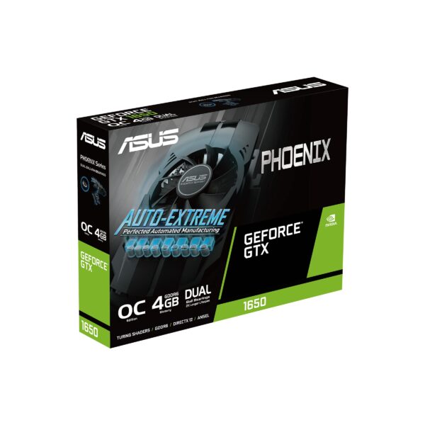 ASUS Phoenix NVIDIA GeForce GTX 1650 OC Edition Gaming Graphics Card (PCIe 3.0, 4GB GDDR6 Memory, HDMI 2.0, DisplayPort 1.4a, DVI-D, Dual Ball Fan Bearings, Auto-Extreme) (Renewed) - Image 8