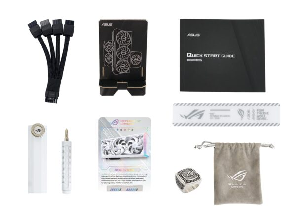 ASUS ROG Strix GeForce RTX™ 4090 White OC Edition Gaming Graphics Card (PCIe 4.0, 24GB GDDR6X, HDMI 2.1a, DisplayPort 1.4a) (Renewed) - Image 7