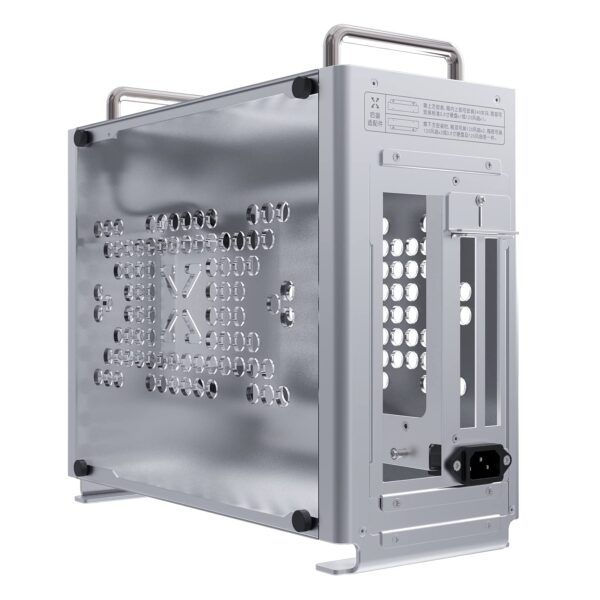 ITX Case Mini Size, Support 240 Water Cooling Aluminum Desktop PC Case, DIY Computer Chassis with Interchangeable Side Panels for Gamer Office Home Personal Use-with Acrylic Side Panel - Image 6
