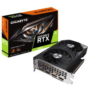 Gigabyte GeForce RTX 3060 WINDFORCE OC 12G Graphics Card, 2X WINDFORCE Fans, 12GB 192-bit GDDR6, GV-N3060WF2OC-12GD Video Card (Renewed)