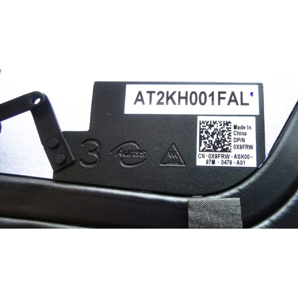 0X9FRW X9FRW AT2KH001FAL New for Dell Alienware M15 R2 N18E Gaming Laptop Cooling Heatsink w/CPU GPU Fan DC12V 1A - Image 3