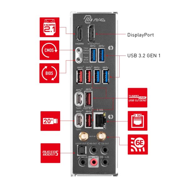 MSI MAG Z790 TOMAHAWK WIFI DDR4 motherboard Intel Z790 LGA 1700 ATX (Renewed) - Image 6