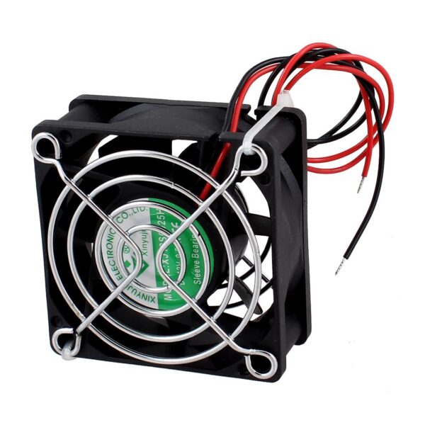 Qtqgoitem Computer Black Plastic CPU Cooler Square Cooling Fan DC 12V 0.25A (Model: 7e1 735 311 785 5d6)