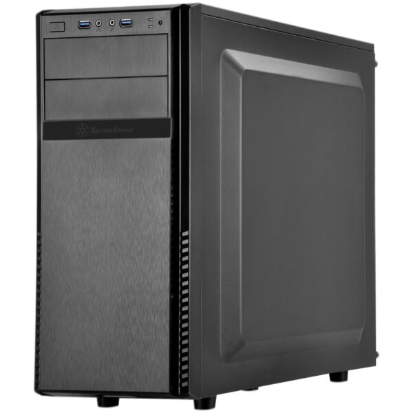 Silverstone SST-PS11B-Q - Precision Midi Tower ATX Silent Computer Case, Black - Image 2