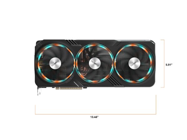 GIGABYTE GeForce RTX 4080 Super Gaming OC 16G Graphics Card, 3X WINDFORCE Fans, 16GB 256-bit GDDR6X, GV-N408SGAMING OC-16GD Video Card (Renewed), Black - Image 6