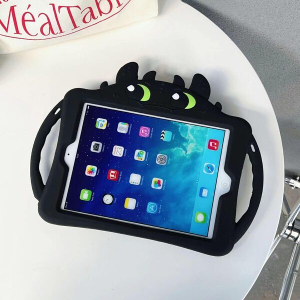 Compatible IPA d 10.2 Case for IPA d9/8/7Generation Case (2021/2020/2019),Cartoon Cute Shockproof with Bracket,The Best Gift for Teenagers (Black) - Image 6