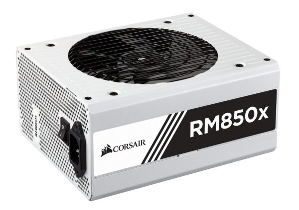 CORSAIR RMX White Series, RM850x, 850 Watt, 80+ Gold Certified, Fully Modular Power Supply - White (Renewed) - Image 2