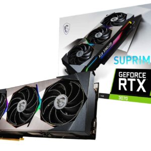 MSI Gaming GeForce RTX 3070 SUPRIM X 8G LHR 8GB GDRR6 256-Bit HDMI/DP Nvlink Torx Fan 4 RGB Graphics Card, Video Card for PC Gaming, GPU, NVIDIA Computer Graphics Cards (Renewed)