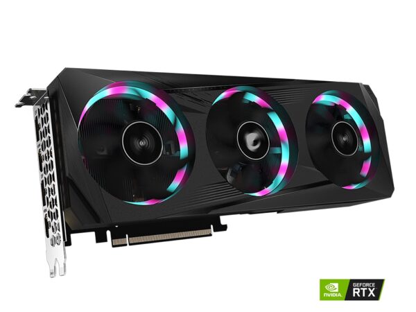GIGABYTE AORUS GeForce RTX 3060 Ti Elite 8G (REV2.0) Graphics Card, 3X WINDFORCE Fans, LHR, 8GB 256-bit GDDR6, GV-N306TAORUS E-8GD REV2.0 Video Card (Renewed) - Image 2