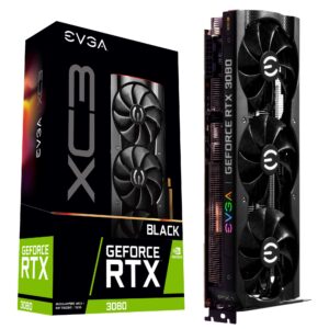 EVGA 10G-P5-3881-KR GeForce RTX 3080 XC3 BLACK GAMING, 10GB GDDR6X, iCX3 Cooling, ARGB LED (Renewed)