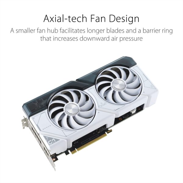 ASUS Geforce RTX 4070 Super OC 12GB White Graphic Card DUAL-RTX4070S-O12G-WHITE - Image 3