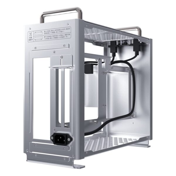 ITX Case Mini Size, Support 240 Water Cooling Aluminum Desktop PC Case, DIY Computer Chassis with Interchangeable Side Panels for Gamer Office Home Personal Use-with Acrylic Side Panel - Image 5