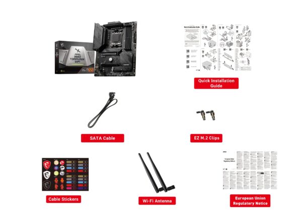 MSI MAG B650 Tomahawk WiFi Computer Gaming Motherboard (AM5, ATX, DDR5, PCIe 4.0, M.2, SATA 6Gb/s, USB 3.2 Gen 2, HDMI/DP, Wi-Fi 6E, AMD Ryzen 7000 Series Processors) AMD PC Motherboards (Renewed) - Image 7