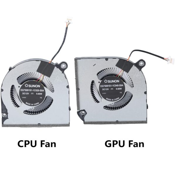 QMQJIA CPU GPU Fan Laptops Cooling Fan DC12V 4Pin 4wires Coolers Fan for V 15 ANV15-51 N23Q22 Laptops Part - Image 2