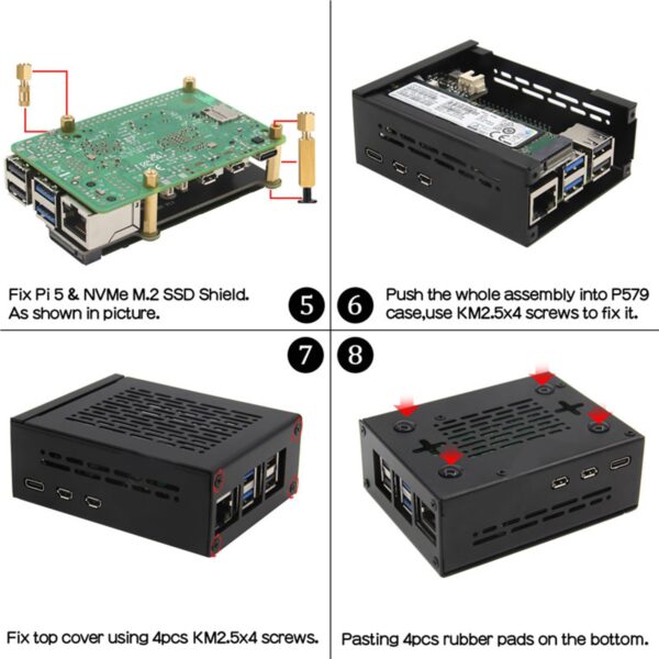GAOSHA X1100 2.5 PCIE to M.2 NVME Hard Expansion Board for 5 Expand Your Storage Capacity - Image 4