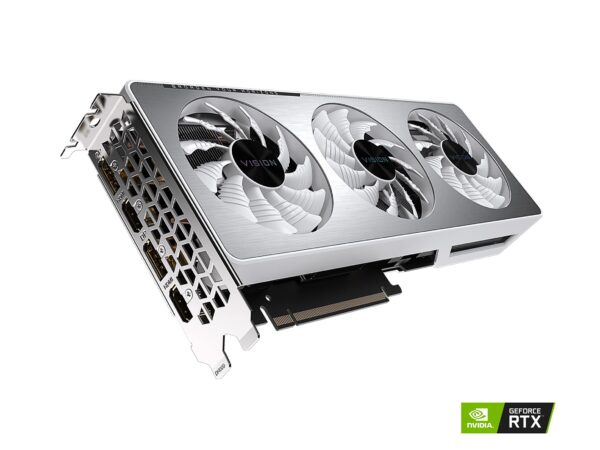 GIGABYTE GeForce RTX 3060 Ti Vision OC 8G Graphics Card, WINDFORCE 3X Cooling System, LHR, 8GB 256-bit GDDR6, GV-N306TVISION OC-8GD REV2.0 Video Card (Renewed) - Image 2