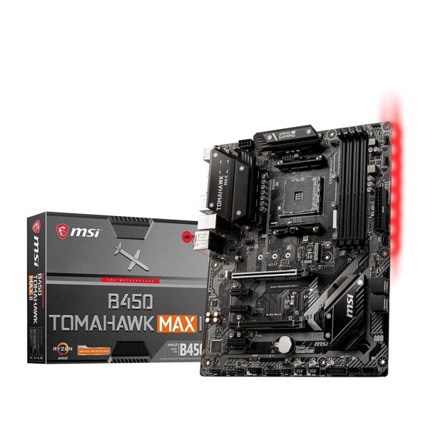 MSI B450 Tomahawk MAX II Gaming Motherboard (AMD Ryzen 3000 3rd gen ryzen AM4, DDR4, M.2, USB 3.2 Gen 1, HDMI, ATX) (Renewed)