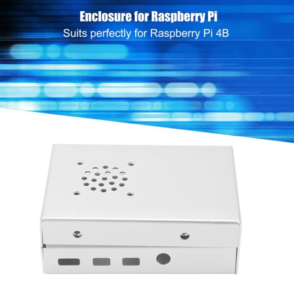 Protective Case, Secure Protection Good Match Enclosure Cover for 4B Silver - Image 3