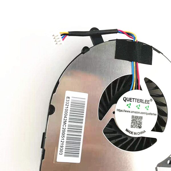 QUETTERLEE New CPU Cooling Fan for MSI 4-Pin GE62VR GV62 8RD GE72VR GP72VR GL72VR GP62MVR GL62M GP62VR GL62VR PE62VR PE62VM GE62VE MS-16J8 16JB 16J1 16J2 16J4 16J5 179B Series PAAD06015SL N402 N366 - Image 3