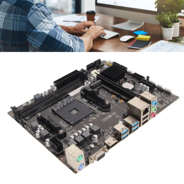 AMD A520 M ATX Motherboard, NVME USB3.0 AMD AM4 Slot Dual Channel DDR4 Memory Slot Integrated Graphics Desktop Motherboard - Image 6