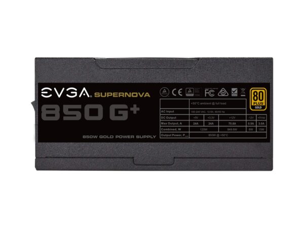 EVGA SuperNOVA 120-GP-0850-X1, 850 G+, 80 Plus Gold 850W, Fully Modular, FDB Fan, 10 Year Warranty, Includes Power ON Self Tester, Power Supply (Renewed) - Image 6