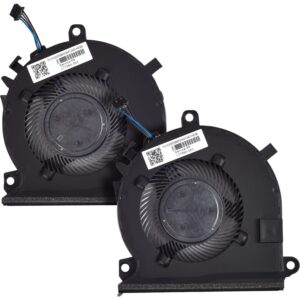 Replacement CPU w/GPU Cooling Fan for HP Pavilion Gaming 15-EC 16-A Series, Pavilion 15-ec0013dx 15-ec0045ax 15-ec0075ax 16-a0075cl 16-a0032dx Series Laptop P/N: L77560-001 L77558-001 L72702-001