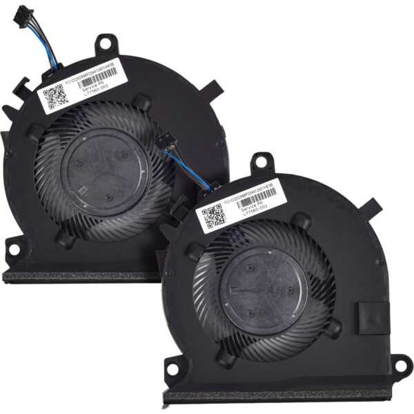 Replacement CPU w/GPU Cooling Fan for HP Pavilion Gaming 15-EC 16-A Series, Pavilion 15-ec0013dx 15-ec0045ax 15-ec0075ax 16-a0075cl 16-a0032dx Series Laptop P/N: L77560-001 L77558-001 L72702-001