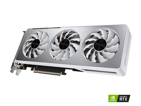 GIGABYTE GeForce RTX 3060 Ti Vision OC 8G Graphics Card, WINDFORCE 3X Cooling System, LHR, 8GB 256-bit GDDR6, GV-N306TVISION OC-8GD REV2.0 Video Card (Renewed) - Image 3