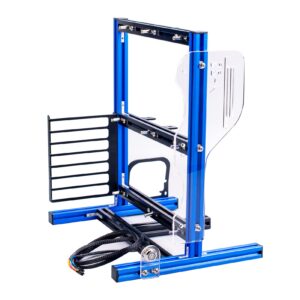 Computer Open Case Bracket, Excellent Open Computer Case Heat Dissipation Vertical Aluminum DIY Frame Supports ATX MATX ITX Motherboard(Blue)