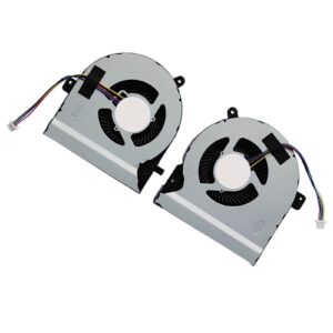 2PCS/ LOT KSB06105HB-AL09 (Thicker Model 13MM) CPU+GPU Cooling Fan Replacement for ASUS GL502V GL502VM ZX60V FX60VM FX60V S5VM VT Laptop 5V 0.4A 4PIN