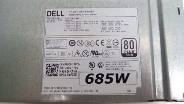 Genuine Dell Precision T5610 685W YP00X Redundant PSU W4DTF K8CDY (Renewed) - Image 2