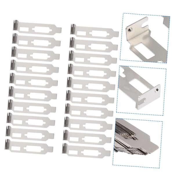 FELTECHELECTR Computer Case Blank Pci Slot Cover Hard Vga Pci l Blank Bracket Chassis Bits Block Full Steel Construction for Use - Image 9