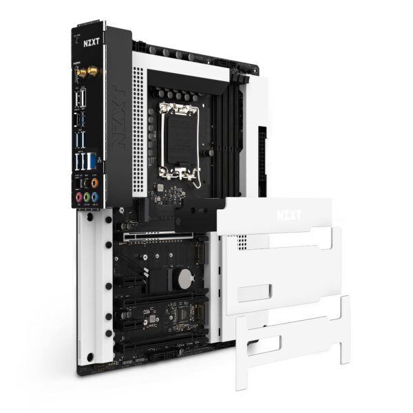 NZXT N7 Z790 Motherboard - N7-Z79XT-W1 - Intel Z790 chipset (Supports 12th &13th Gen CPUs) - ATX Gaming Motherboard - Integrated I/O Shield - WiFi 6E connectivity - Bluetooth - White (Renewed) - Image 4